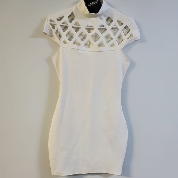 Missguided White Bodycon Dress - Picture 3 of 4